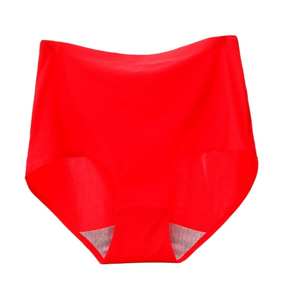 ZRBYWB Women's Panties Womens Underpants Solid Color Breathable Microfiber Briefs High Waist Ice Silk Seamless Panties For Women Underwear For Women