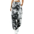 thumbnail image 1 of ZRBYWB Women's Pants Trousers For Women Comfortable Print Bottom Pants Pockets High Waist Sporty Gym Fit Jogger Pants Features: Pants For Women, 1 of 5