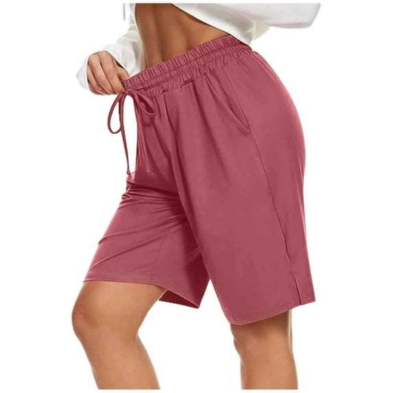 ZRBYWB Womens Casual Pants Women Leisure Running Shorts Workout Elastic Waist Yoga Pants Sports Pockets Trousers Womens Sweatpants