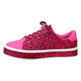 thumbnail image 1 of ZRBYWB Womens Shoes Casual Thick Soled Sneakers New Glossy Fashion Ladies Shoes Low Top Lace Up Flat Shoes Couples Trendy Shoes Breathable, 1 of 9