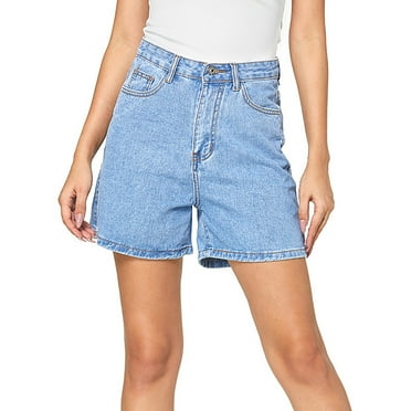 ZRBYWB Womens Shorts Women Solid Color Denim Shorts Women's Slim Plus Size Shorts Comfort