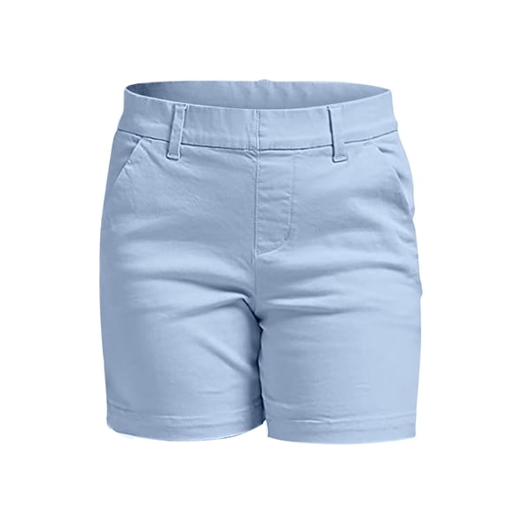 ZRBYWB Womens Shorts Women Stretch Twill Shorts Regular Fit Pocket Hiking Shorts Summer Casual Shorts Chino Shorts Comfort