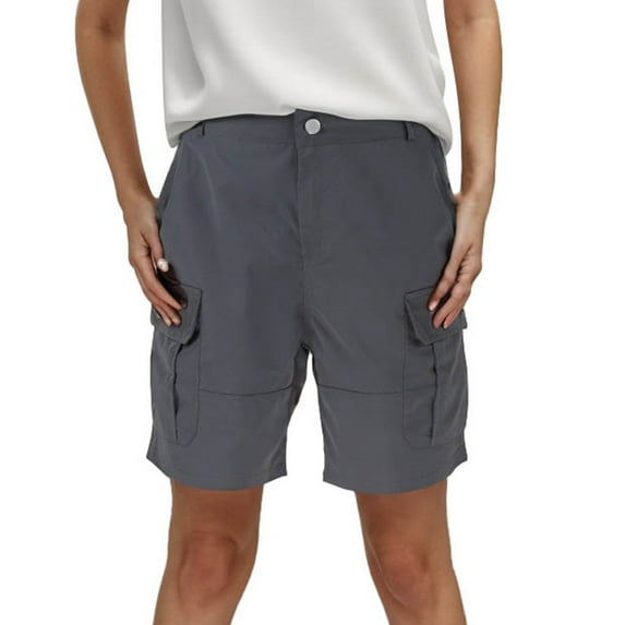 ZRBYWB Womens Shorts Women Summer Shorts Solid Color Pocket Cargo Pants Casual High Waist Hot Pants Comfort