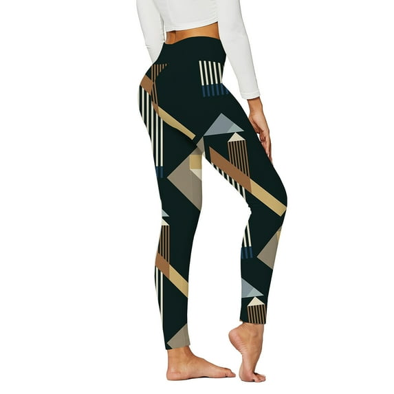ZRBYWB Womens Yoga Pants Ladies Full Length Workout Running Sports Tights Lift Yoga Pants Tribal Style Printed Leggings High Waisted Yoga Pants Trousers