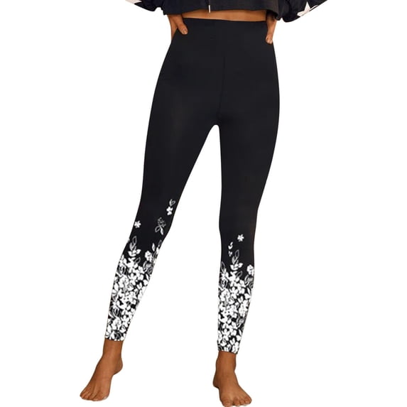 ZRBYWB Womens Yoga Pants Ladies High Waist Sports Leggings Long Print Trouser Tights Yoga Pants Stretch Training Trousers