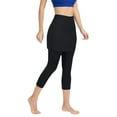 thumbnail image 1 of ZRBYWB Yoga Pants For Women Leggings Pockets Tennis Capris Sports Skirted Ladies Yoga Legging Skirts Elastic Yoga Pants Comfortable, 1 of 3