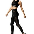 thumbnail image 1 of ZRBYWB Yoga Pants For Women Side Mesh Sports Pants Elastic Slim Yoga Leggings Perspective Running Pants Comfortable, 1 of 4