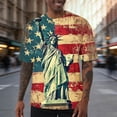 thumbnail image 1 of ZRGHAOYLQ Big and Tall Plus Size T Shirts for Men 4th July Short Sleeve Crewneck Patriotic Tops Independence Day American Flag Casual Tees, 1 of 6