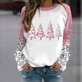thumbnail image 1 of ZRGHAOYLQ Christmas Sweatshirt Clearance Christmas Tops for Women Christmas Tree Print Long Sleeve Shirts Vintage Leopard Print Crewneck Pullover for Christmas Gifts, 1 of 3