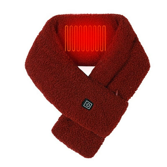 ZRGHAOYLQ Heated Scarf for Women Rechargeable Neck Warmer Electric Usb Heating Pad Scarf Intelligent Heating Neck Support Vibration Massage Scarf Unisex Thermal Warm Up Heating Scarf