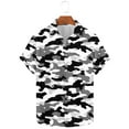thumbnail image 1 of ZRGHAOYLQ Men's Lapel T-Shirts On Sale Mens Big & Tall Short Sleeve T Shirts Button Down Casual Camo 3D Graphic Tees Fashion Lightweight Lapel Tee Tops, 1 of 5