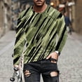 thumbnail image 1 of ZRGHAOYLQ Mens Long Sleeve Camo T Shirt Big and Tall Muscle Shirts Plus Size Slim Crewneck Pullover Millitary Tactical Shirt for Men Green XXXXL, 1 of 4