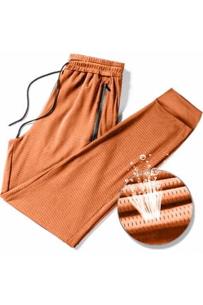 Mens Sweatpants with Pockets Lightweigth Breathable Cargo Pants Thin Ice Cool Joggers Pants Drawstring Elastic Waist Sweatpant Wrinkle Free High Stretchy Running Pants