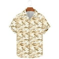 thumbnail image 1 of ZRGHAOYLQ Mens Vintage Camo T-Shirt Short Sleeve Camouflage Blouse Shirts Big and Tall Button Down shirts Plus Size Shirt Tops for Hiking, 1 of 5