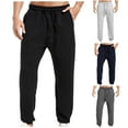 thumbnail image 1 of ZRGHAOYLQ Mens Waffle Knit Sweatpants Breathable Open Buttom Joggers Athletic Gym Fitness Running Pants Drawstring Elastic Waisted Sweat Pants with Pockets, 1 of 9