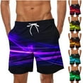 thumbnail image 1 of ZRGHAOYLQ Mens Workout Shorts Trendy Tie Dye Print Athletic Shorts Elastic Waist Drawstring Basketball Shorts Lightweight Hiking Work Shorts with Pockets, 1 of 5