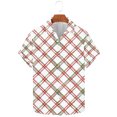 thumbnail image 1 of ZRGHAOYLQ Novelty Plaid Shirts Big and Tall Mens Button Up Shirts Short Sleeve Plus Size Shirt Tops Turndown Collared Dress Tshirts, 1 of 4