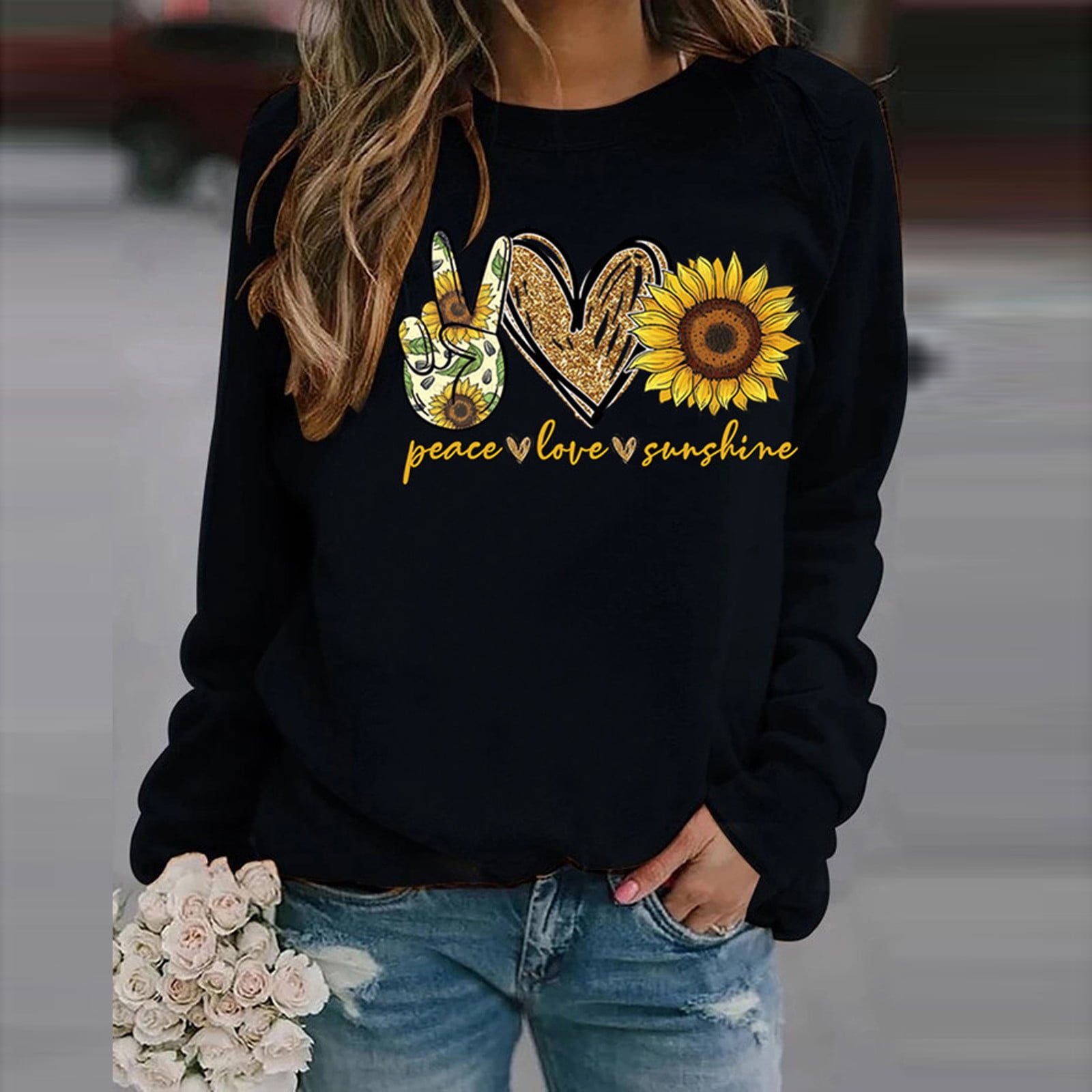 Sunflower Hoodie Women s