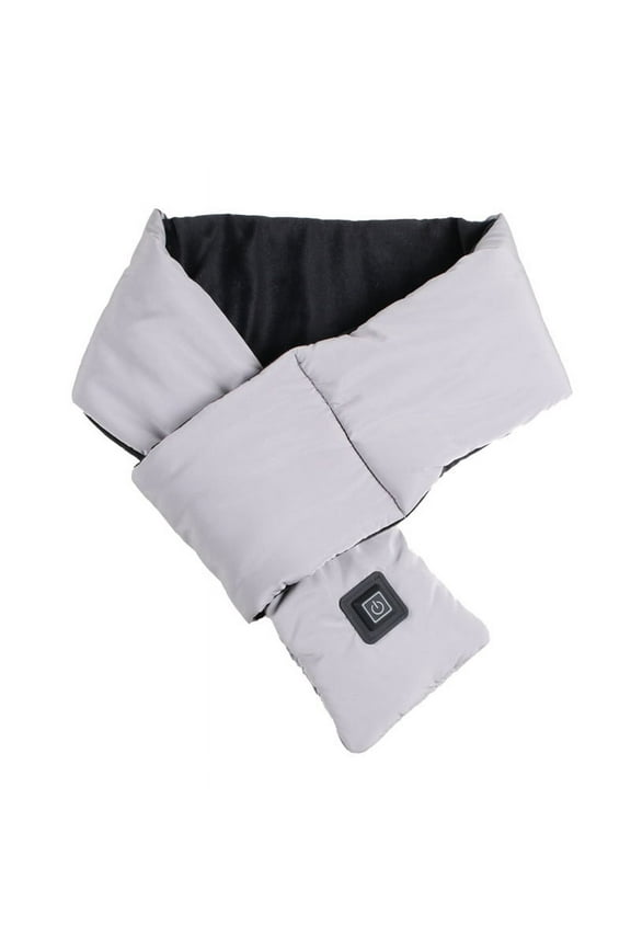 USB Heated Scarf without Battery Rechargeable Heating Pad for Neck/Shoulder Pain Relief Thermal Electric Heated Wrap Neck Warmer with 3 Heat Levels Winter Heating Scarves for Men Women