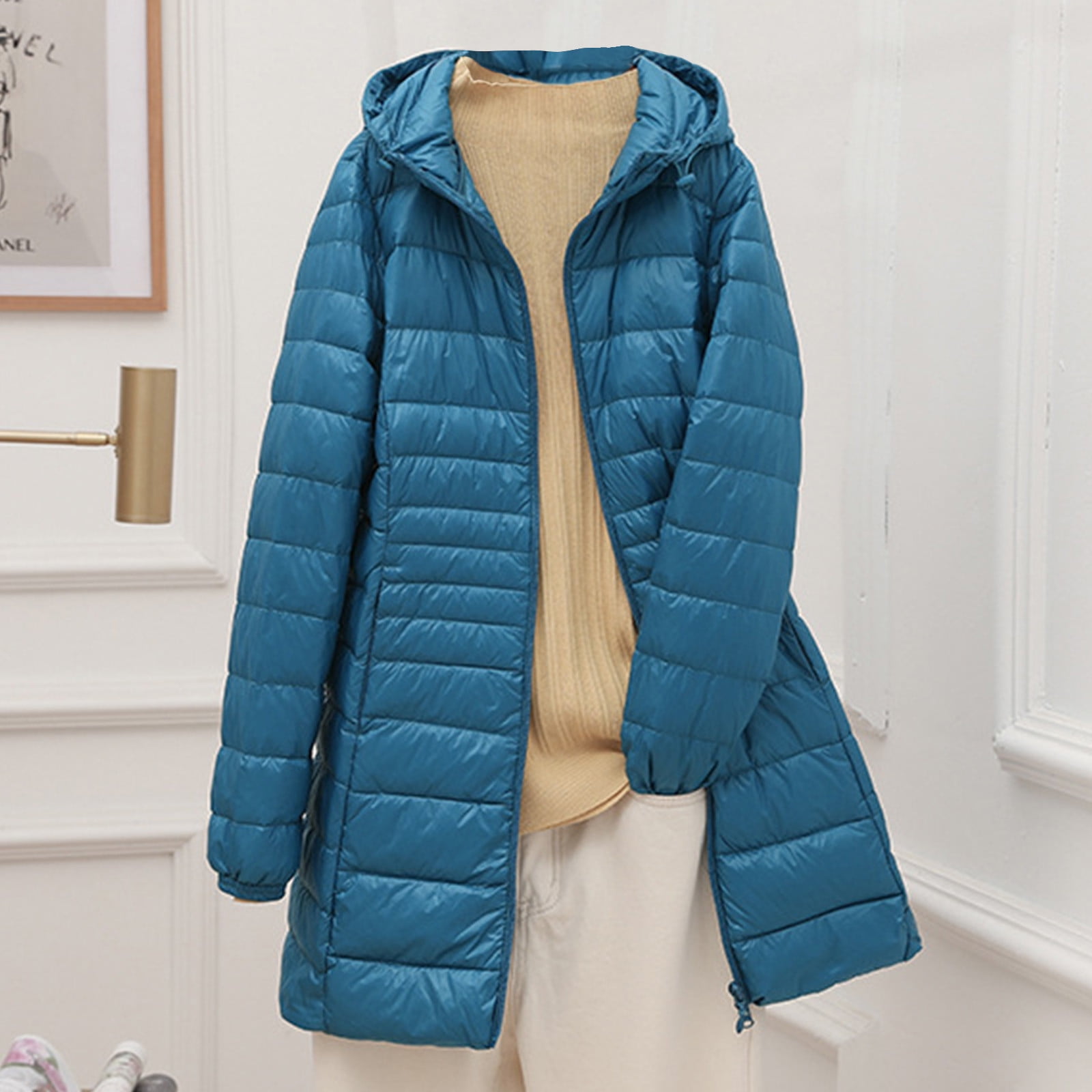 ZRGHAOYLQ Women'S Puffer Jacket Lightweight Packable Winter Bubble Coat ...