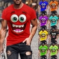 thumbnail image 1 of ZRGHAOYLQ Workout Shirts for Men Gym Short Sleeve Crewneck Basic Tee Funny Graphic Print Athletic Shirt Breathable Running Clothes, 1 of 6