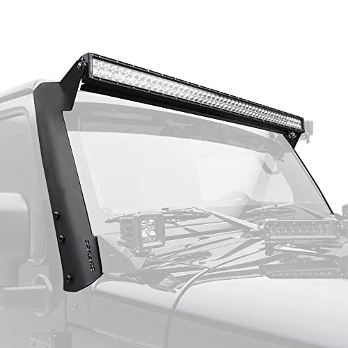 ZROADZ 2007-2018 Jeep JK Front Roof LED Kit with (1) 50" LED Straight Double Row Light Bar  Z374811-Kit-S