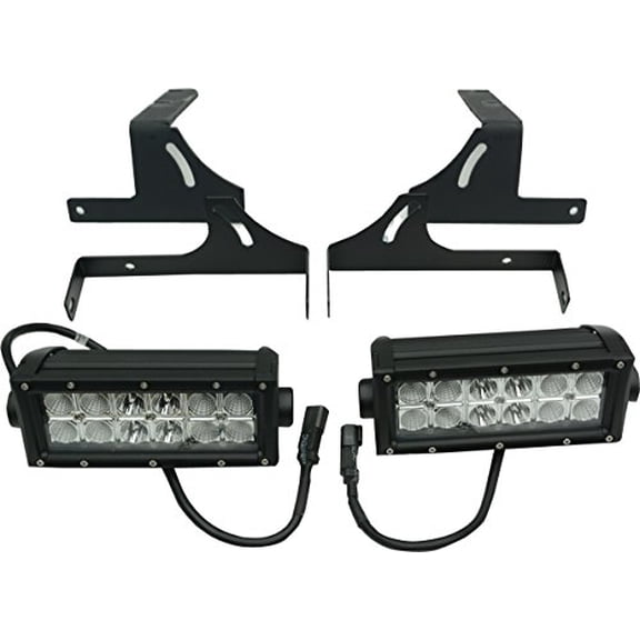 ZROADZ Bumper Mount Brackets w/Two 6" LED Light Bars Fits 14-21 Toyota Tundra