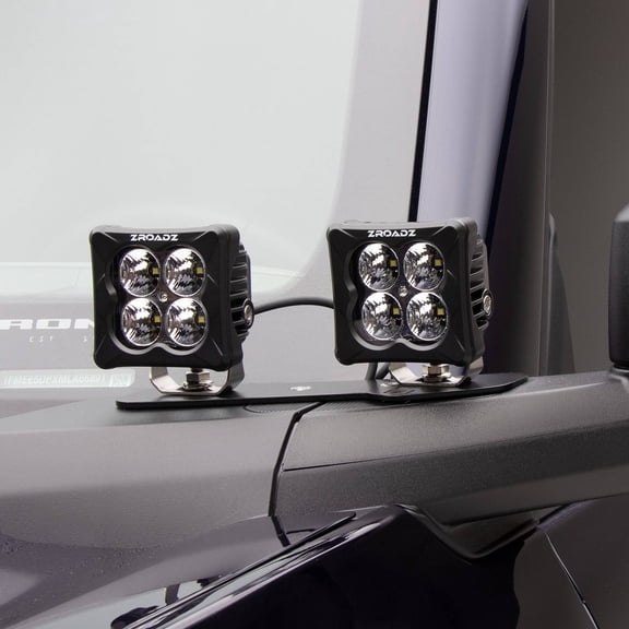 ZROADZ Z365401-BK4 Lower A Pillar LED Bracket Fits 21-23 Bronco Fits select: 2021-2023 FORD BRONCO