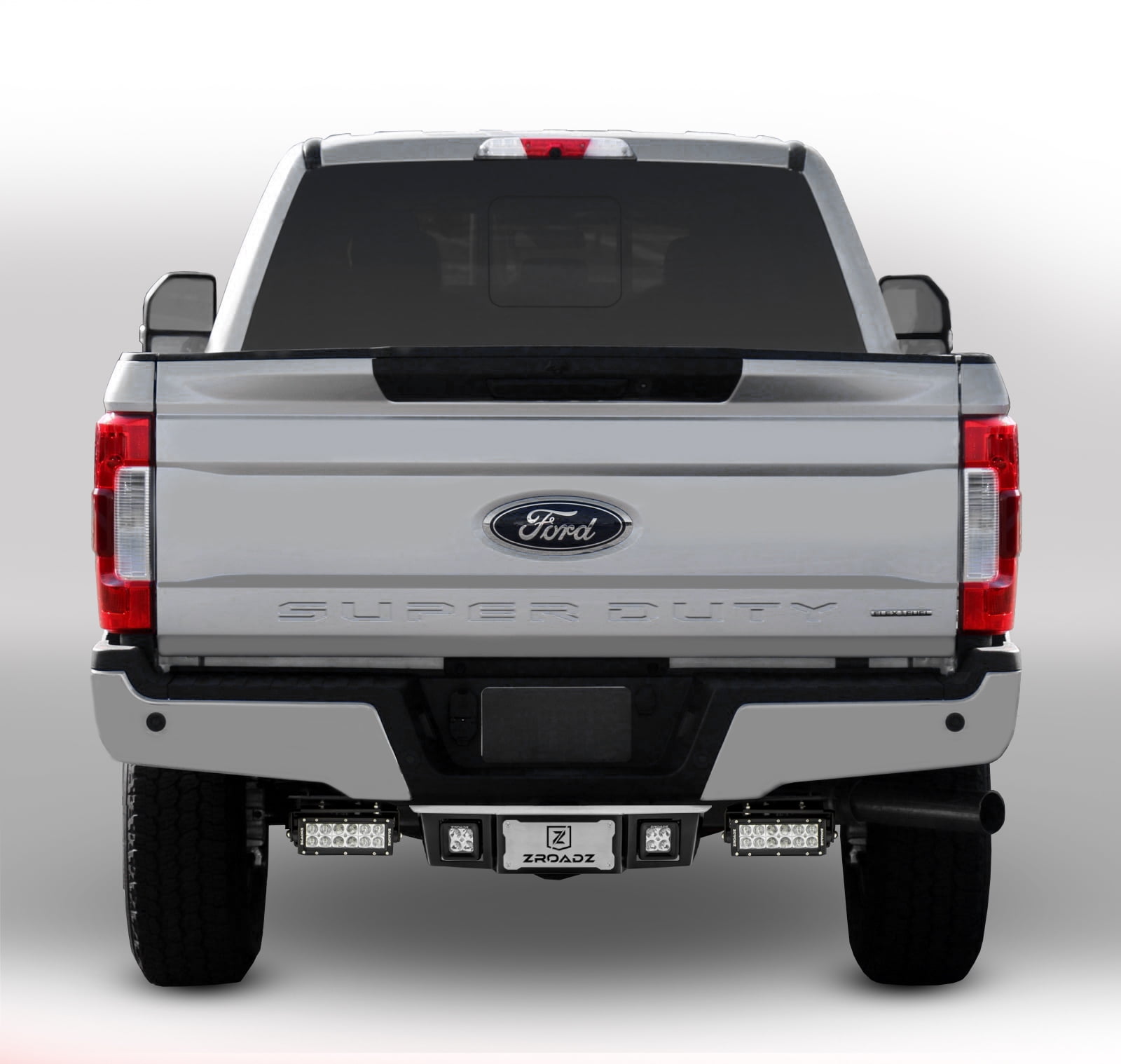 スージーページ ZROADZ Z385471 Rear Bumper Frame LED Light Bar Mounts 17