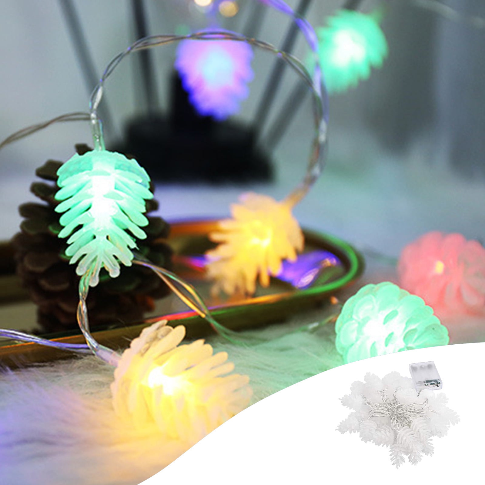 ZROBM 2 Modes Outdoor Christmas Lights near Me, 20ft LED Colours