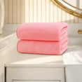 thumbnail image 1 of ZROBM 2pcs Hand Towel, Hand Towel Set, Towel Clearance, Hand Towels for Bathroom, Spring Hand Towel, Towel For Bath, Hand, Face, Gym, Spa, Short Plush, 73x35cm, Pink, 1 of 5