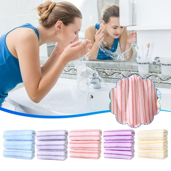 ZROBM 3PCS Hand Towel, Hand Towel Set, Towel Clearance, Hand Towels for Bathroom, Spring Hand Towel, Towel For Bath, Hand, Face, Gym, Spa, cotton, 35*75cm, Pink