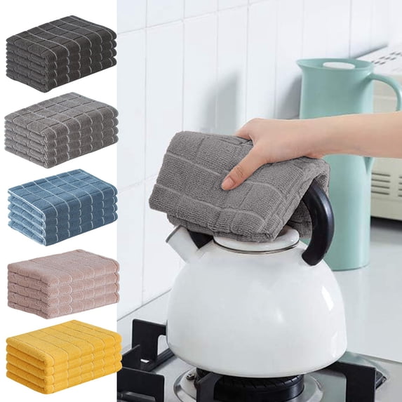 ZROBM Dish Cloths, Dish Cloths for Washing Dishes, Dish Cloths and Towels Set, Dish Cloths for Drying Dishes, polyester