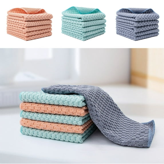 ZROBM Dish rags, Dishrag for Washing Dishes, Dish Rags and Dishcloths, Dish Rags for Washing Dishes, Rags and Towels, Rags for Cleaning, polyester