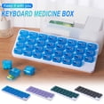 thumbnail image 1 of ZROBM Pill Organizer Monthly, Pill Box, Medicine Pill Organizer, Travel Pill Organizer, Pill Container, Pill Case, Pill Storage, Pill Keeper, Easy to Open 4 Compartments, 1 of 4