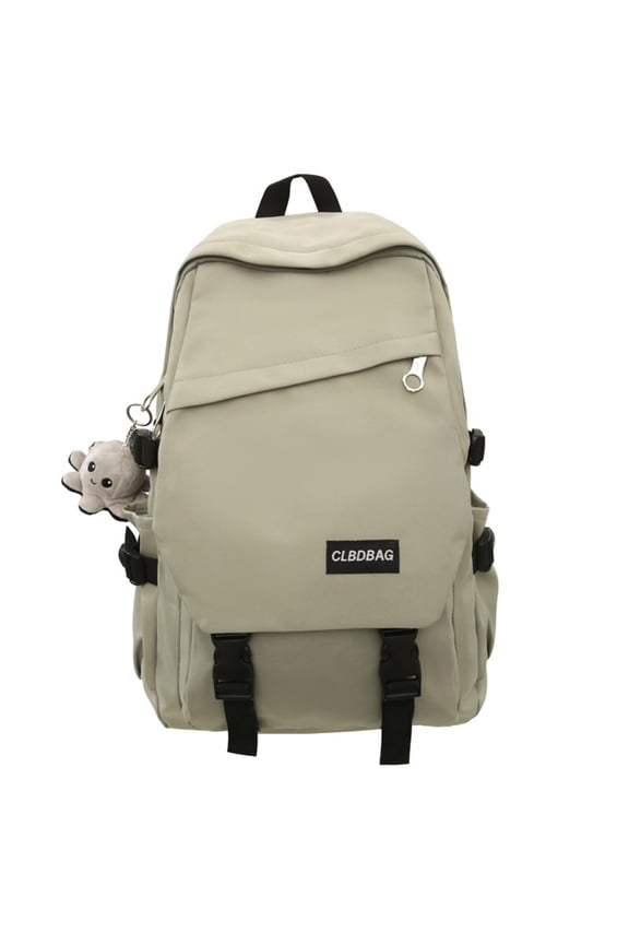 17.7-Inch Nylon Solid Color Backpack for Back to School, High School and College Students