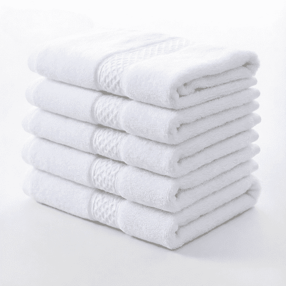 ZROVA 5-Pack Cotton Hand Towels, 130g Ultra Soft & Absorbent Quick Dry Towels, 31.5" x 15.7" Solid Color Bath Towel Set for Bathroom, Hotel & Spa