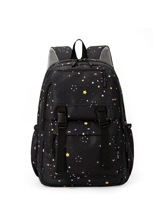 Lightweight Cartoon Print Backpack, Large Capacity Casual Daypack for School, College & Work Commute, Ins Style Travel Bag
