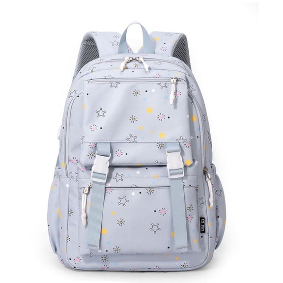 ZROVA Lightweight Cartoon Print Backpack, Large Capacity Casual Daypack for School, College & Work Commute, Ins Style Travel Bag