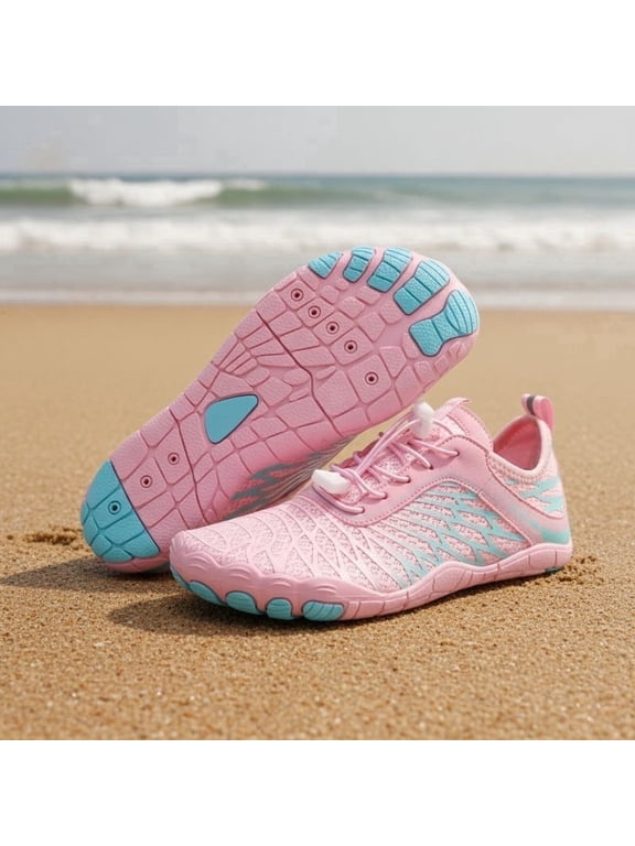 Couple Five Toe Water Shoes, Quick Dry Barefoot Aqua Shoes for Beach, Swimming, Hiking & Outdoor Sports