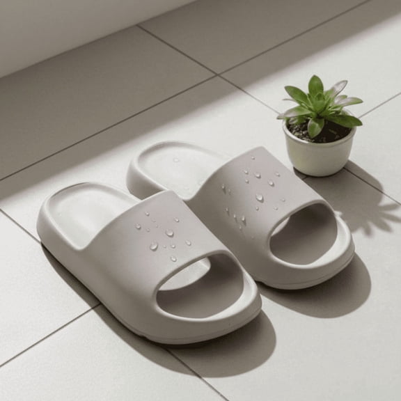 ZROVA EVA Couple Slippers 2-Pack, Comfortable Non-Slip Indoor Home Slides, Solid Color Minimalist Casual Shoes for Men & Women, Lightweight House Sandals