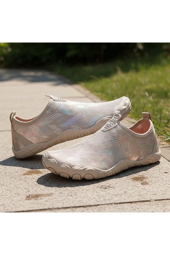 Gold Gradient Water Shoes, Quick Dry Barefoot Aqua Socks for Beach, Swimming, Yoga, Fitness, Snorkeling, Fishing for Men Women