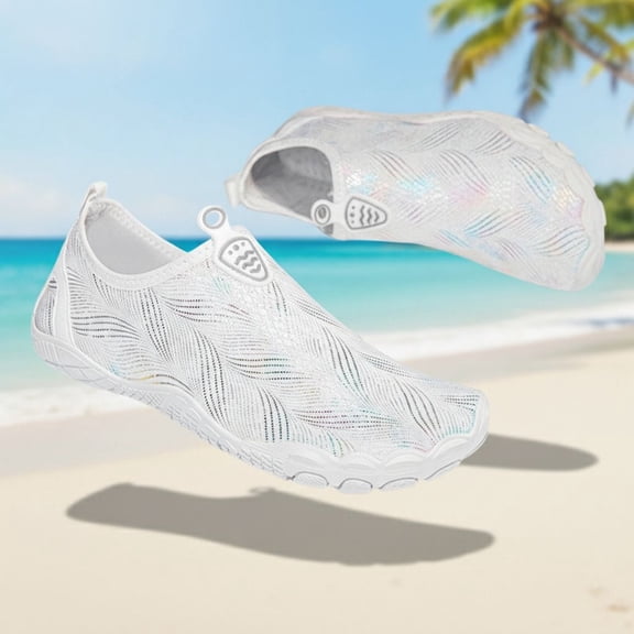 ZROVA Gold Gradient Water Shoes, Quick Dry Barefoot Aqua Socks for Beach, Swimming, Yoga, Fitness, Snorkeling, Fishing for Men Women