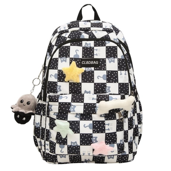 ZROVA Large Capacity Nylon Backpack Lightweight Fits 16-Inch Laptop for School Travel