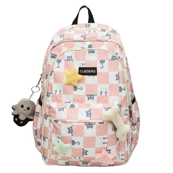 ZROVA Large Capacity Nylon Backpack Lightweight Fits 16-Inch Laptop for School Travel