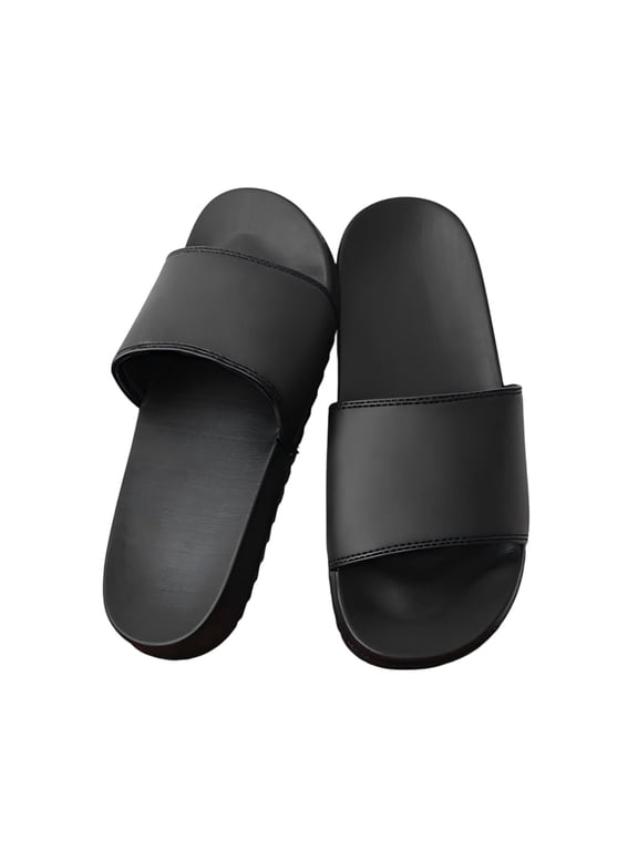 Men's Minimalist Slide Slippers, Soft Thick Cushioned Sole, Indoor/Outdoor Daily Wear