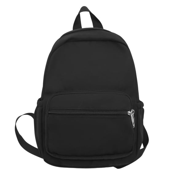 ZROVA Minimalist Solid Color Backpack for Women & Students - Versatile School & Commute Bag, Lightweight Fashion Daypack (Black/White/Purple/Khaki)