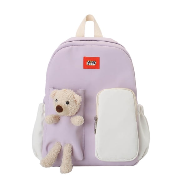 ZROVA Plush Bear Backpack Kawaii Cute 13 Inch for School Travel Gift Small