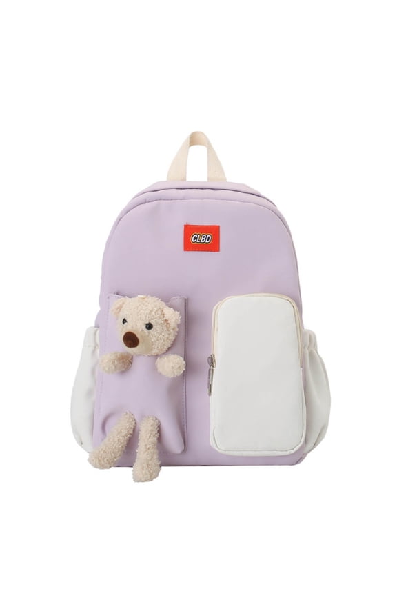 Plush Bear Backpack Kawaii Cute 13 Inch for School Travel Gift Small