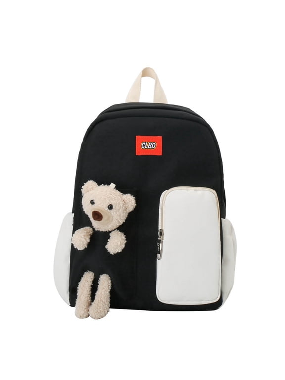 Plush Bear Backpack Kawaii Cute 13 Inch for School Travel Gift Small